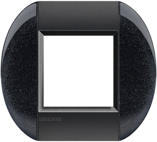 Рамка овальная Legrand BTicino LivingLight 2 мод антрацит фото Рамка овальная Legrand BTicino LivingLight 2 мод антрацит картинка